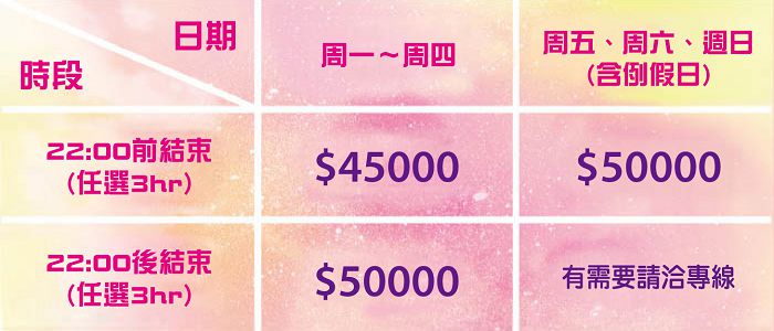 雙連派對場地價格表